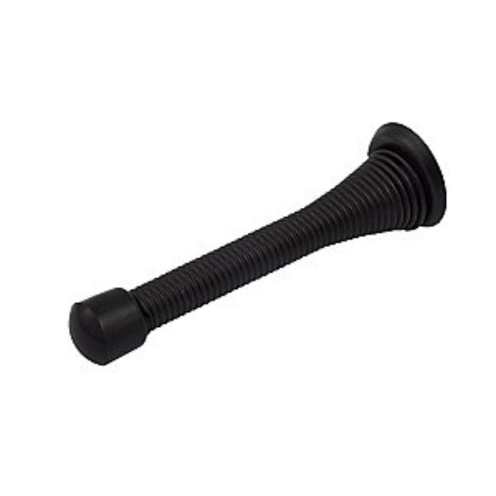 Sure-Loc Hardware DS3-P FBL 3-1/8" Srping Door Stop Polybagged in Flat Black